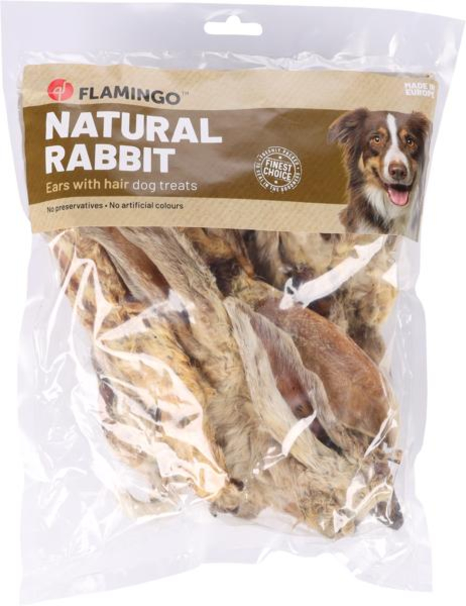 Nature Snack Rabbit Ears with Hair 200g
