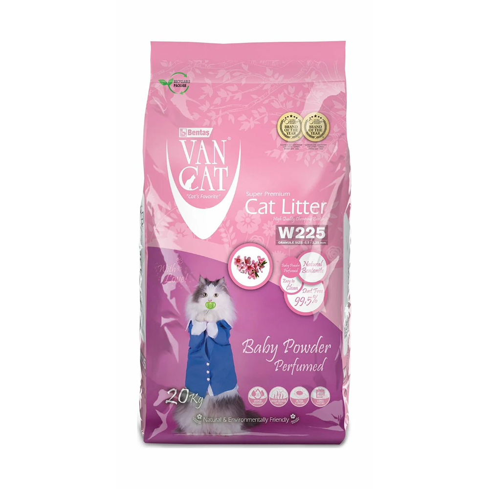 Van Cat Scented Litter Baby Powder 20kg