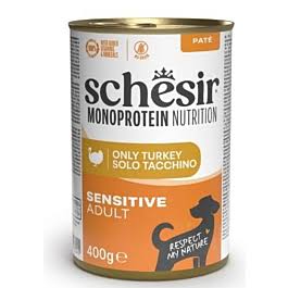 Schesir Dog Monoprotein Sensitive Turkey 400g Pate